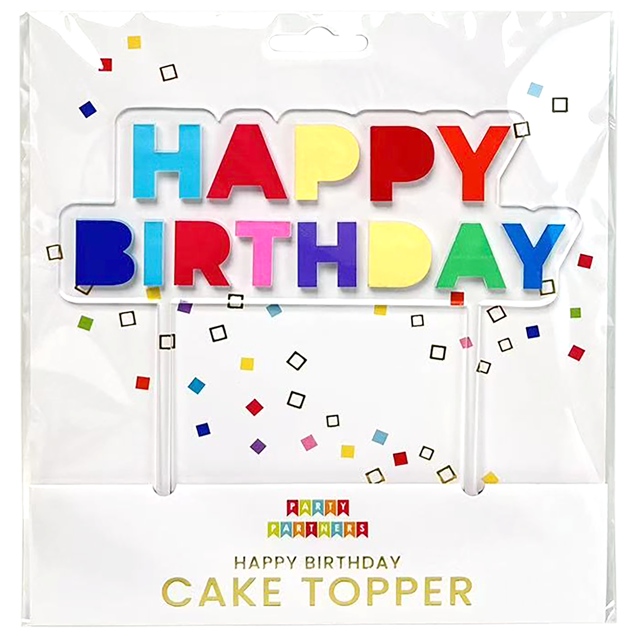 3D Happy Birthday Cake Topper